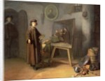 A Painter in his Studio by Gerrit or Gerard Dou