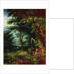 Paradise scene with Adam and Eve by Jan the Younger Brueghel