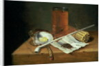 Still life with Smoking Requisites, 1659 by Casparus Smits