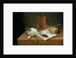 Still life with Smoking Requisites, 1659 by Casparus Smits