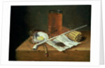 Still life with Smoking Requisites, 1659 by Casparus Smits