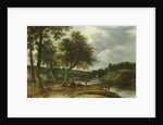 A Wooded River Landscape by Roelandt Roghman