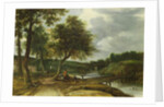 A Wooded River Landscape by Roelandt Roghman