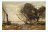 The Banks of the Lake after the Flood, c.1870 by Jean Baptiste Camille Corot