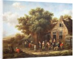Peasants Merry-Making outside an Inn by Barend Gael or Gaal