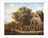 Peasants Merry-Making outside an Inn by Barend Gael or Gaal