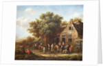 Peasants Merry-Making outside an Inn by Barend Gael or Gaal
