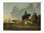 Peasants and Cattle by the River Merwede, c.1655-60 by Aelbert Cuyp