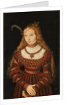 Betrothal portrait of Sybille of Cleves, 1526-7 by Lucas the Elder Cranach