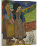 Little Breton Girls by the Sea, 1889 by Paul Gauguin