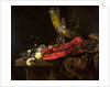 Still Life with the Drinking-Horn of the St. Sebastian Archers' Guild, Lobster and Glasses, c.1653 by Willem Kalf