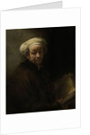 Self portrait as the Apostle Paul, 1661 by Rembrandt Harmensz. van Rijn