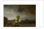 Landscape with a Stone Bridge, c.1638 by Rembrandt Harmensz. van Rijn