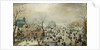 Winter Landscape with Skaters. c.1608 by Hendrik Avercamp