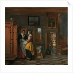Interior with Women beside a Linen Cupboard, 1663 by Pieter de Hooch