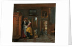 Interior with Women beside a Linen Cupboard, 1663 by Pieter de Hooch