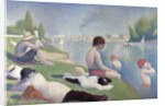 Bathers at Asnières, 1884 by Georges Pierre Seurat