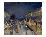 The Boulevard Montmartre at Night, 1897 by Camille Pissarro