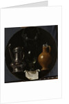 Emblematic Still Life with Flagon, Glass, Jug and Bridle, 1614 by Johannes Torrentius