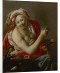 Bacchante with an Ape, 1627 by Hendrick Ter Brugghen