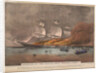 Burning of the Clipper Ship, 'Golden Light' by N. and Ives J.M. Currier