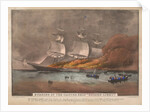 Burning of the Clipper Ship, 'Golden Light' by N. and Ives J.M. Currier