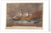 Burning of the Clipper Ship, 'Golden Light' by N. and Ives J.M. Currier