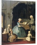 Family Group near a Harpsichord, 1739 by Cornelis Troost