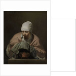 A Young Woman Warming her Hands over a Brazier, an Allegory of Winter, c.1644-8 by Cesar Boetius van Everdingen