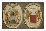 The Arms of the Dutch East India Company and of the Town of Batavia, 1651 by Jeronimus Becx