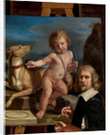 Self-Portrait before a Painting of 'Amor Fedele', 1655 by Guercino