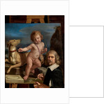 Self-Portrait before a Painting of 'Amor Fedele', 1655 by Guercino