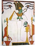 Osiris from the Tomb of Sennedjem, c.1290 BC by Egyptian 19th Dynasty