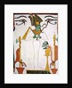 Osiris from the Tomb of Sennedjem, c.1290 BC by Egyptian 19th Dynasty