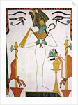 Osiris from the Tomb of Sennedjem, c.1290 BC by Egyptian 19th Dynasty