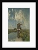 A Windmill on a Polder Waterway, known as In the Month of July, c.1889 by Paul Joseph Constantin Gabriel