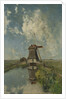 A Windmill on a Polder Waterway, known as In the Month of July, c.1889 by Paul Joseph Constantin Gabriel