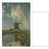 A Windmill on a Polder Waterway, known as In the Month of July, c.1889 by Paul Joseph Constantin Gabriel