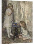 Two Girls Blowing Bubbles, c.1880 by Jacob Henricus or Hendricus Maris