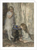 Two Girls Blowing Bubbles, c.1880 by Jacob Henricus or Hendricus Maris