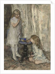 Two Girls Blowing Bubbles, c.1880 by Jacob Henricus or Hendricus Maris