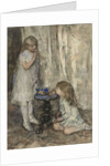 Two Girls Blowing Bubbles, c.1880 by Jacob Henricus or Hendricus Maris