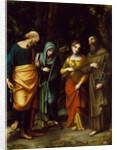Saints Peter, Martha, Mary Magdalen, and Leonard, c.1515-7 by Correggio