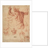 Studies for the Libyan Sibyl, c.1510-11 by Michelangelo Buonarroti