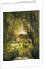 Landscape with a Sunlit Stream, c.1877 by Charles Francois Daubigny