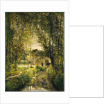 Landscape with a Sunlit Stream, c.1877 by Charles Francois Daubigny