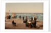 The beach, Blankenberghe in Belgium, c.1890-c.1900 by Anonymous