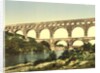 Roman bridge over the Gard, constructed by Agrippa, Nîmes, France, c.1890-c.1900 by Anonymous