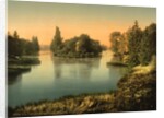 Bois du Boulougne, the lake, Paris, France, c.1890-1900 by Anonymous