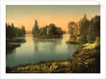 Bois du Boulougne, the lake, Paris, France, c.1890-1900 by Anonymous